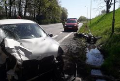 Gliwice. Koszmarny wypadek na DK 88. Nie żyje motocyklista