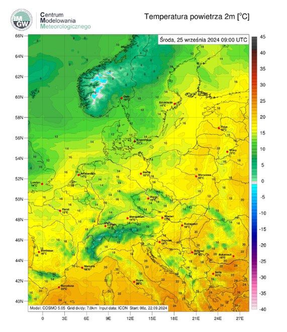 Prognoza pogody na środę