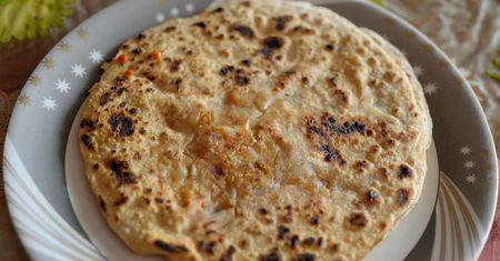 Mrożony chlebek paratha z pełnej pszenicy