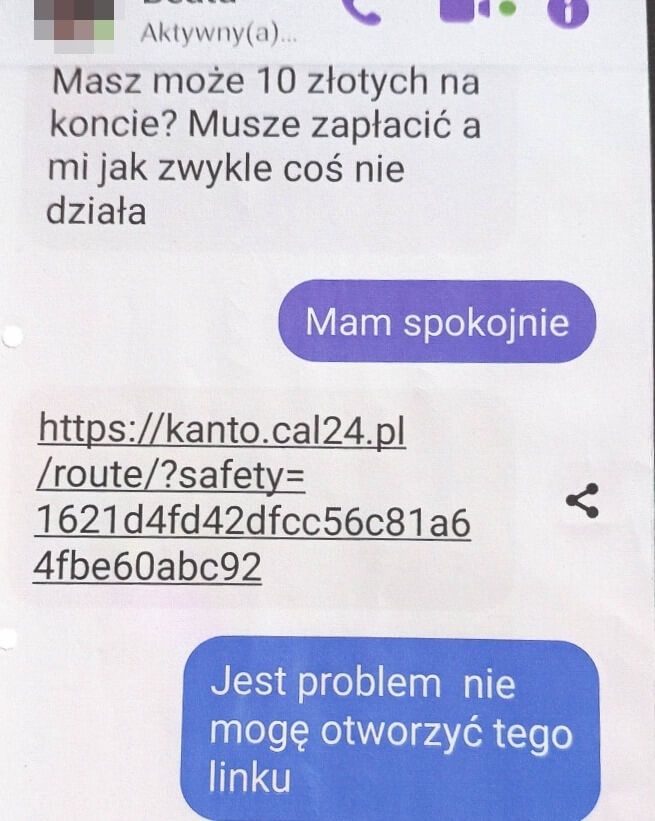 Przelew do oszusta