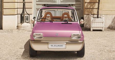 Renault 5 Diamant na 50-lecie modelu. Ma marmurową kierownicę i elektryczny napęd