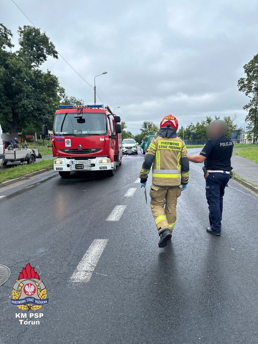 Wypadek w Toruniu