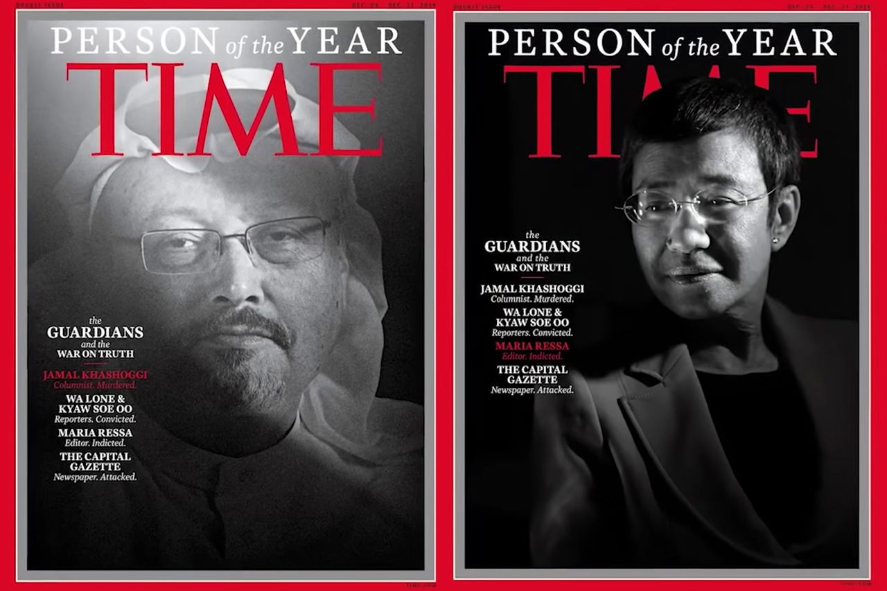 TIME honoruje prześladowanych i zamordowanych dziennikarzy tytułem ”Osoby Roku 2018”