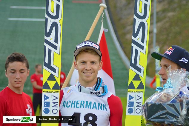 Michael Hayboeck podczas tegorocznych zawodów LGP w Einsiedeln