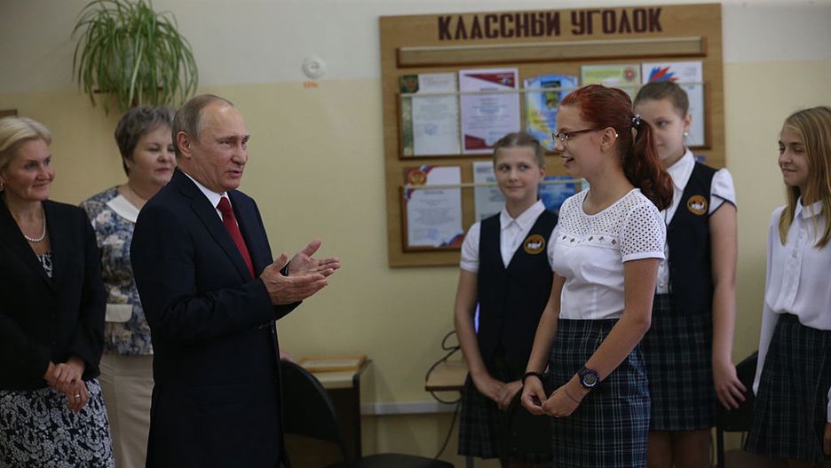Władimir Putin w gimnazjum we Władywostoku (Getty)