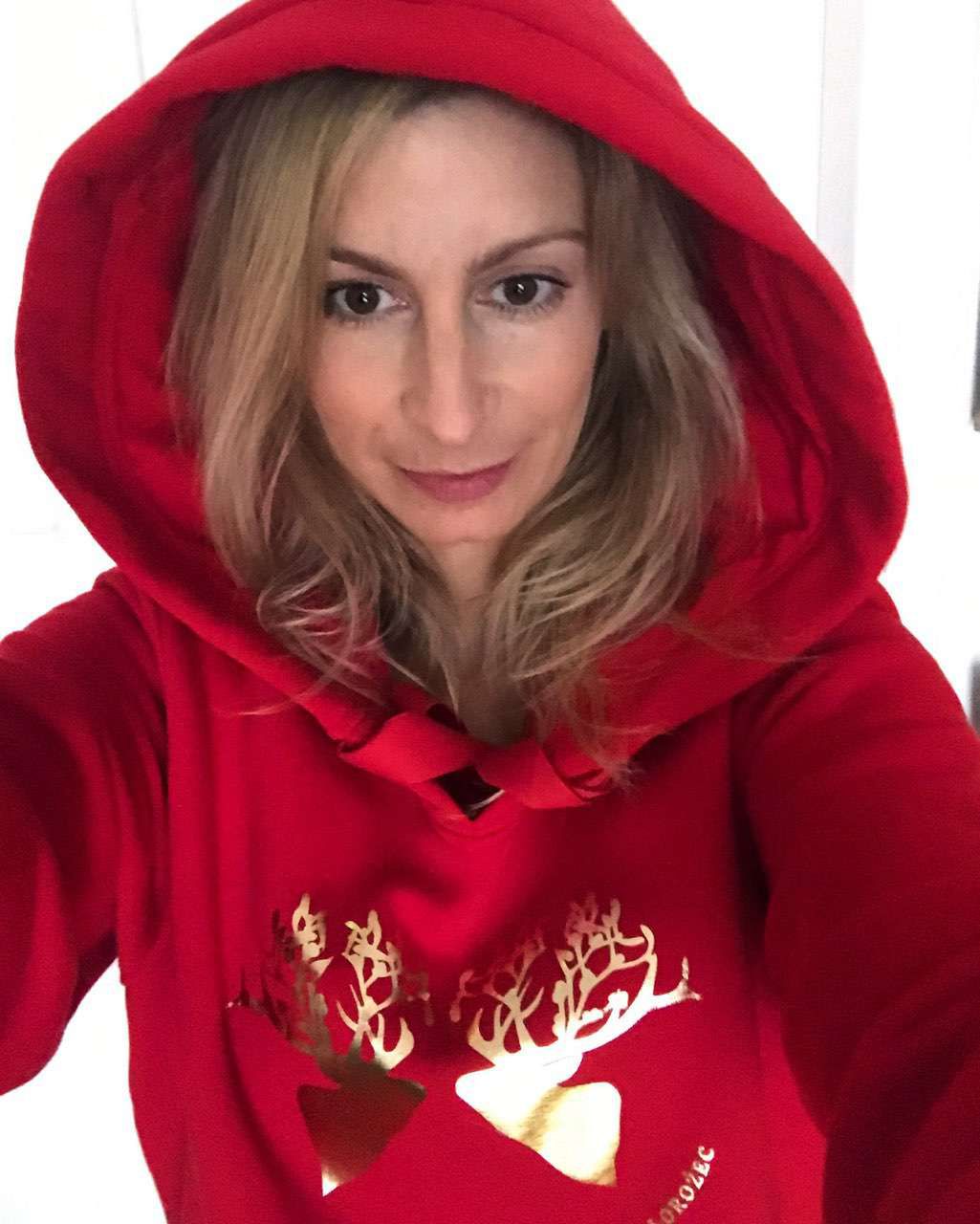 Magdalena Schejbal w bluzie Łukasza Jemioła