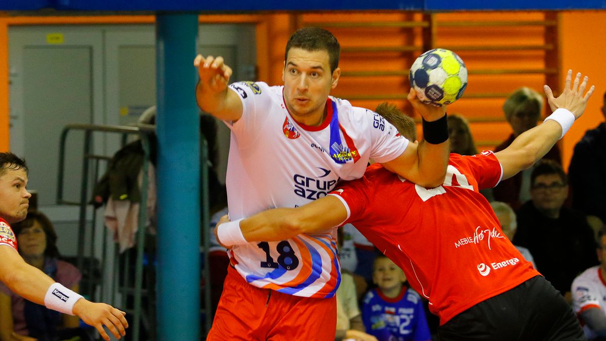 Materiały prasowe / KS AZOTY PUŁAWY / PGNIG SUPERLIGA / Na zdjęciu: Marko Panić w akcji