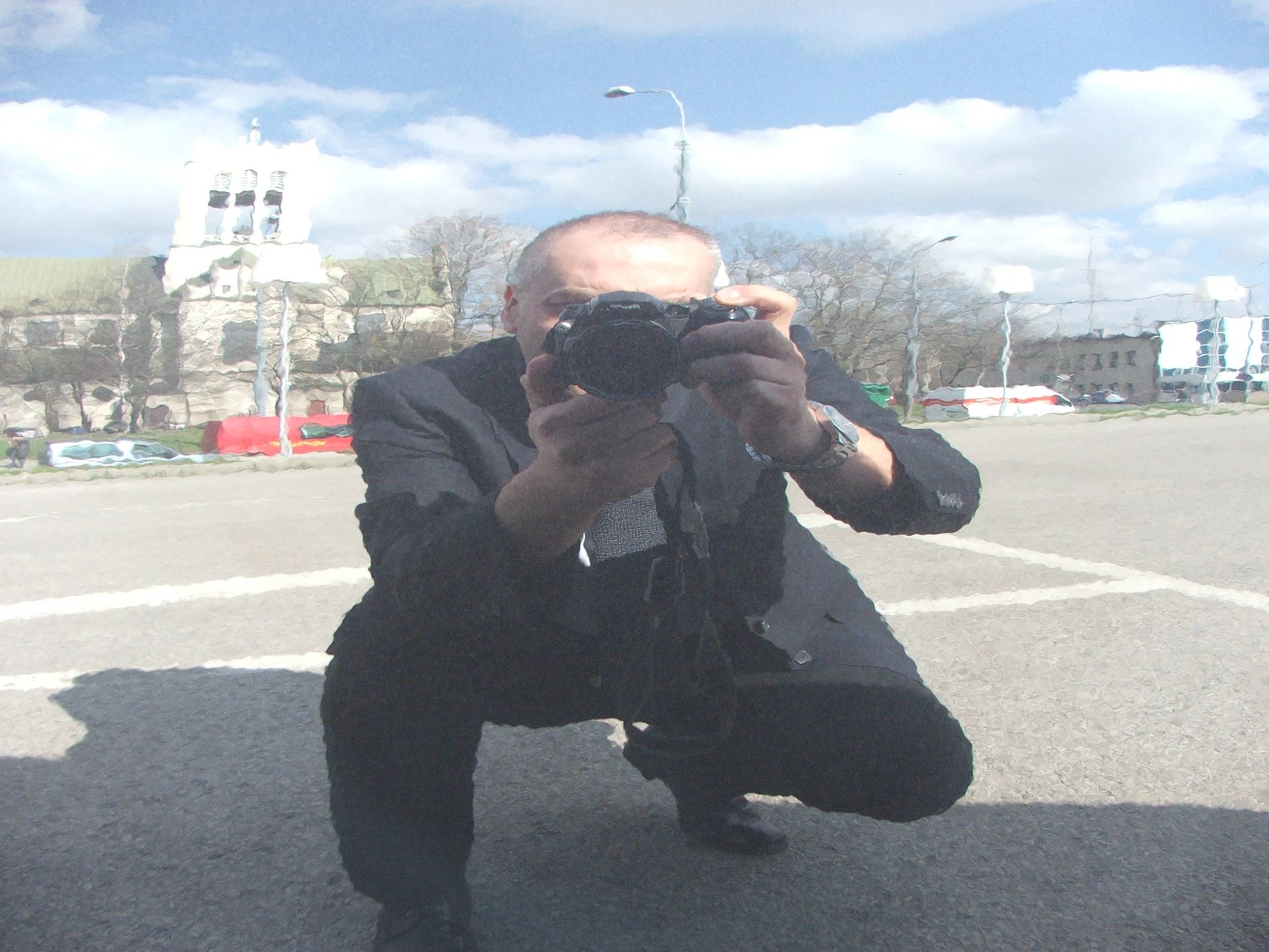 Po położeniu powłoki kwarcowej - tak to jest odbicie w drzwiach.