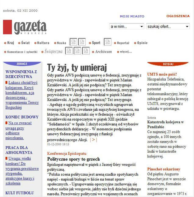 Polski Internet kilka i kilkanaście lat temu. Jak zmieniały się popularne strony? 22