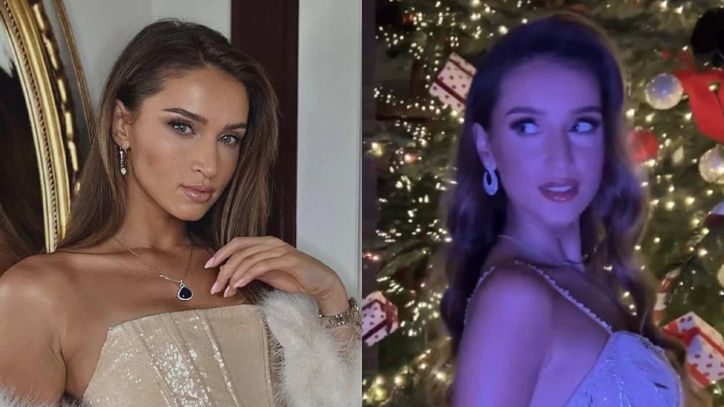 Patrycja Tuchlińska chwali się choinką