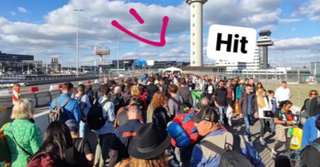 Chaos i tłok na europejskich lotniskach. "Ludzie stoją i patrzą jak cielaki w malowane wrota"