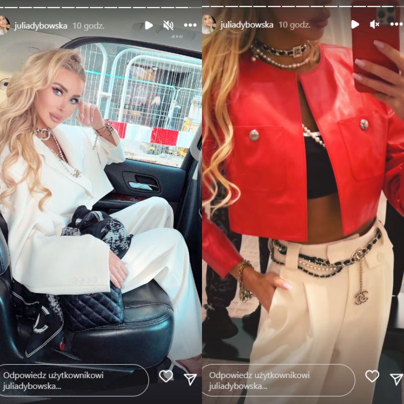 Julia Dybowska pozuje na evencie z mamą i torebką Chanel
