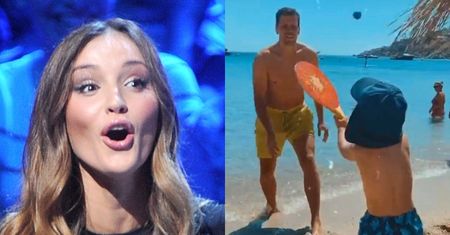 Dwuletni Liam Szczęsny "gra w tenisa" na Mykonos. "Ludzie przychodzą i mówią, że ma NIESAMOWITY REFLEKS" (FOTO)