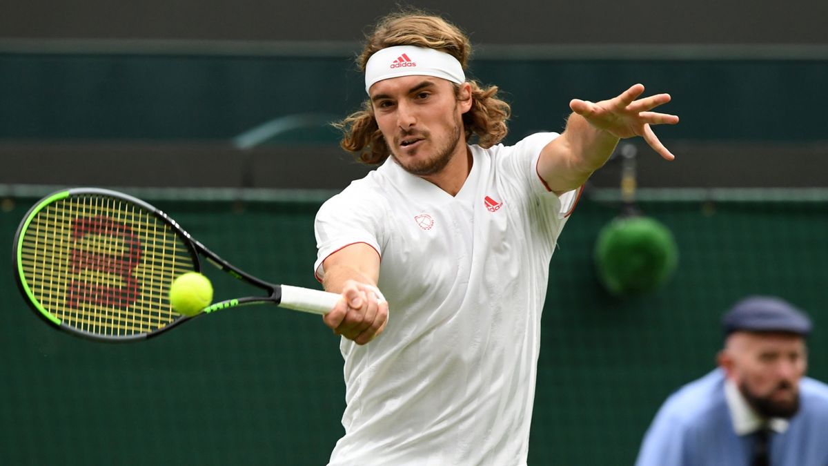 PAP/EPA / FACUNDO ARRIZABALAGA  / Na zdjęciu: Stefanos Tsitsipas
