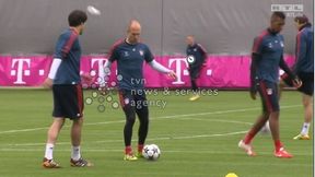 Rozluźnieni piłkarze, zadumany Guardiola. Bayern trenował przed rewanżem z Realem