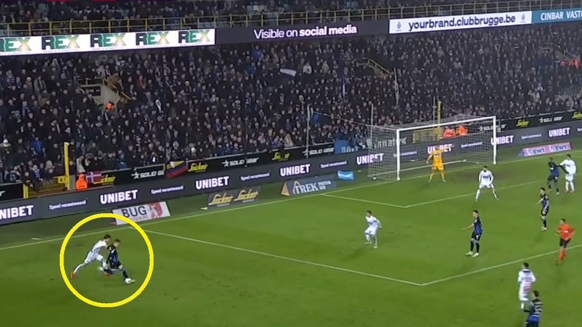 YouTube / Club Brugge / Na zdjęciu: asysta Michała Skórasia