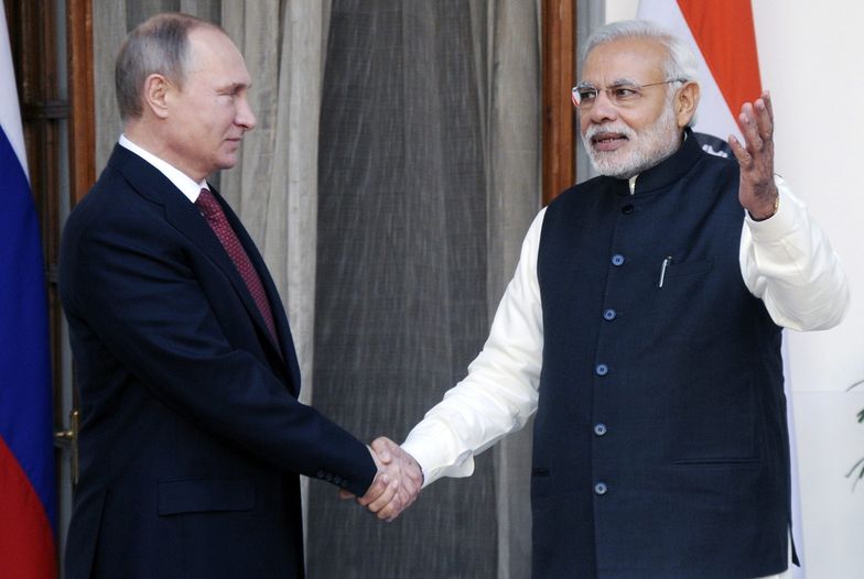 Władimir Putin i premier Indii Narendra Modi.
