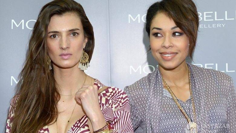 Kamila Szczawińska i Omenaa Mensah, otwarcie butiku Mokobelle w warszawskiej Galerii Mokotów (fot. AKPA)