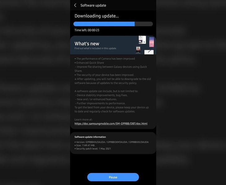 U Samsunga już maj. Galaxy S21 z nową aktualizacją 2