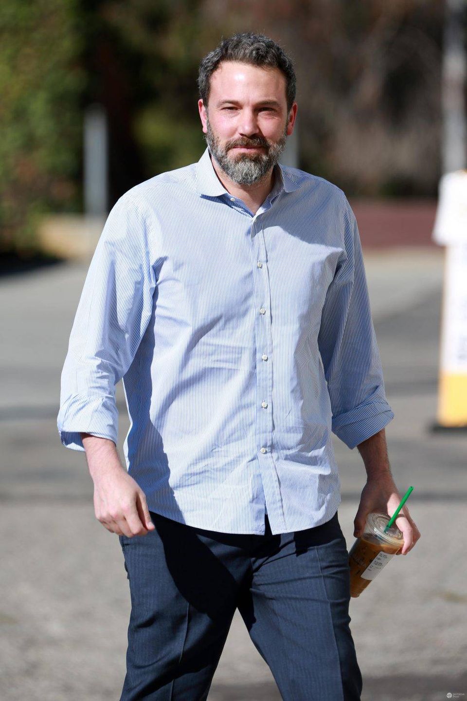 Ben Affleck z córką wychodzi z kościoła