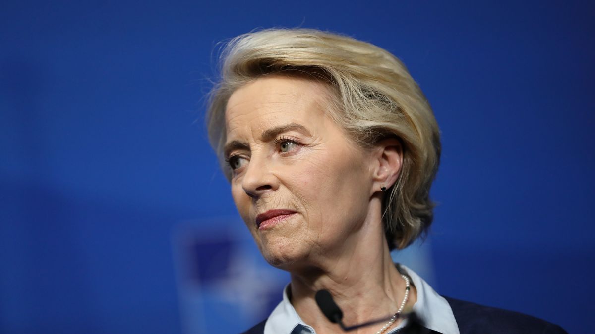 Ursula von der Leyen, President of the European Commission, attends the meeting at the NATO Summit at the World Forum in The Hague, the Netherlands, on June 23, 2025.(Photo by Klaudia Radecka/NurPhoto via Getty Images)