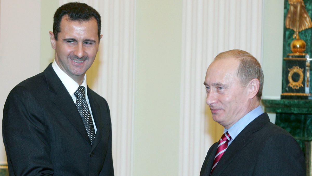 Na zdjęciu Władimir Putin i prezydent Syrii Baszar al-Asad, 2006 rok