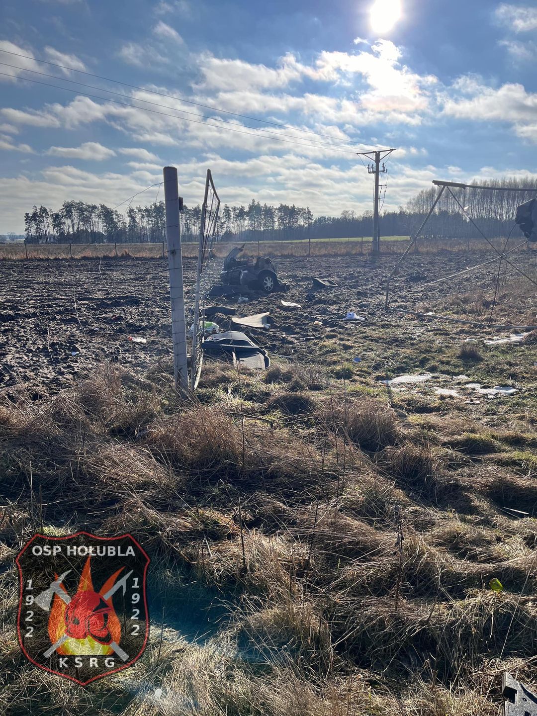 Druga połowa rozbitego volkswagena