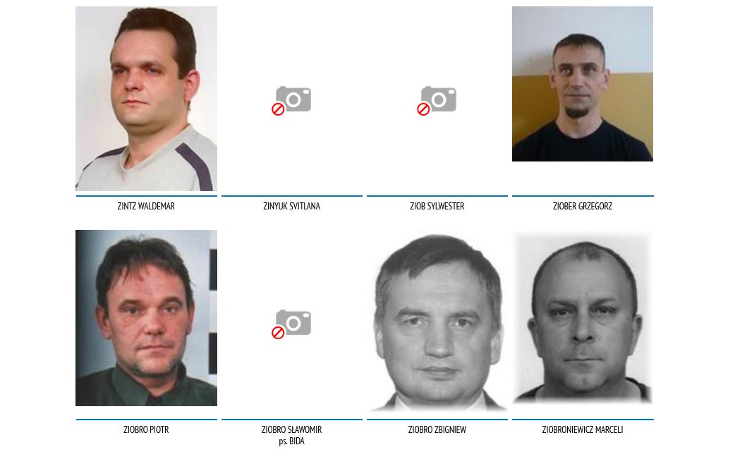 Osoby poszukiwane na policyjnej stronie