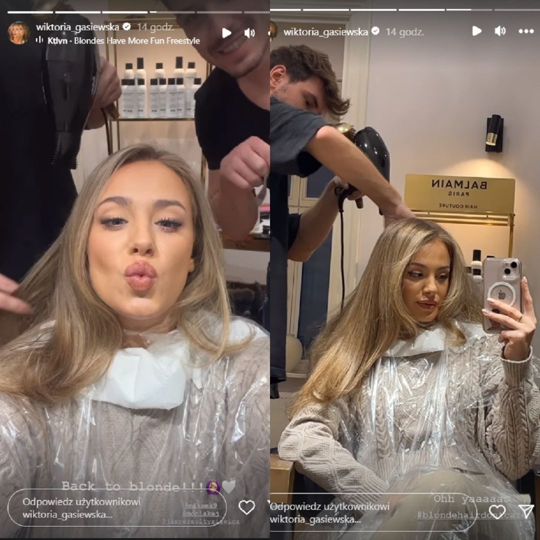 Wiktoria Gąsiewska odwiedziła fryzjera