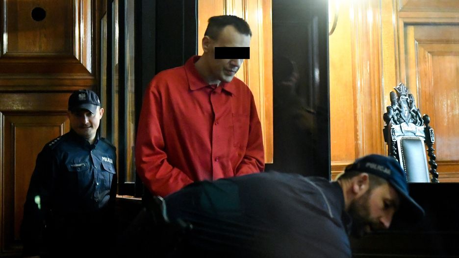 Gdańsk, 13.03.2023. Oskarżony Stefan W. na sali rozpraw Sądu Okręgowego w Gdańsku