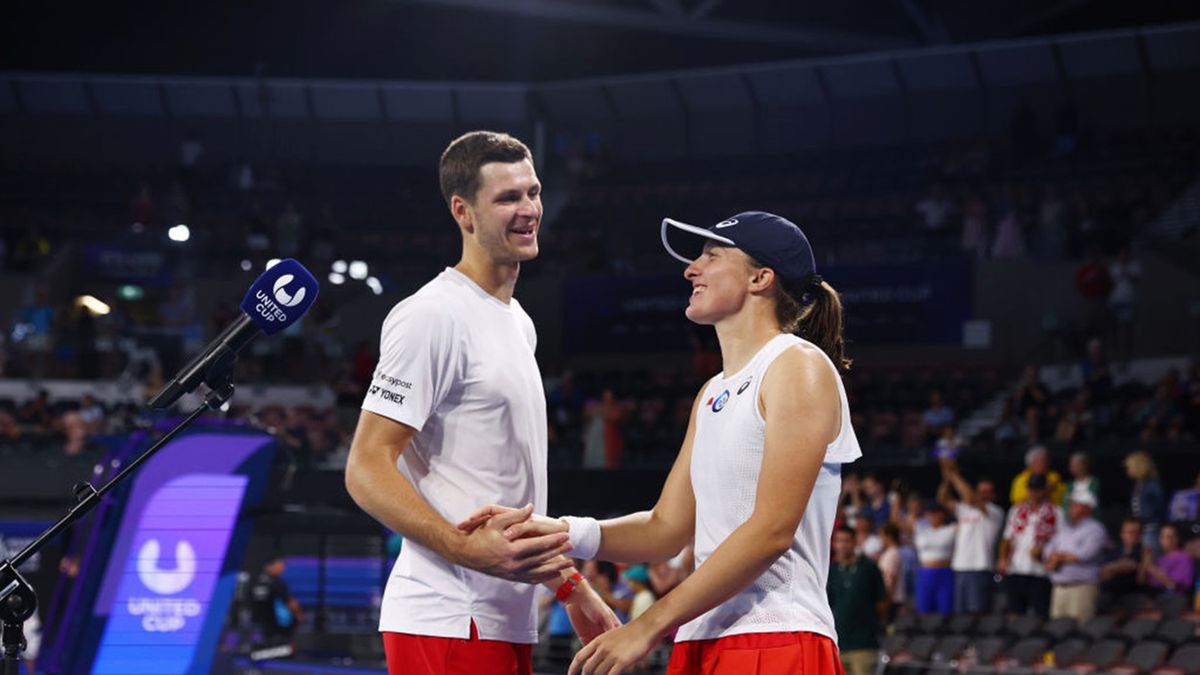 Getty Images / Chris Hyde / Na zdjęciu: Hubert Hurkacz i Iga Świątek