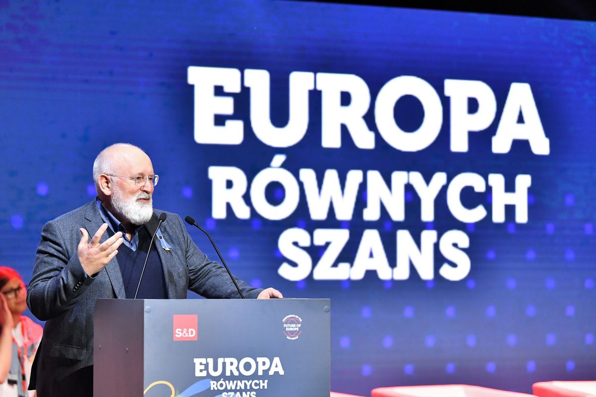 Frans Timmermans we Wrocławiu na konwencji Lewicy "Europa równych szans".