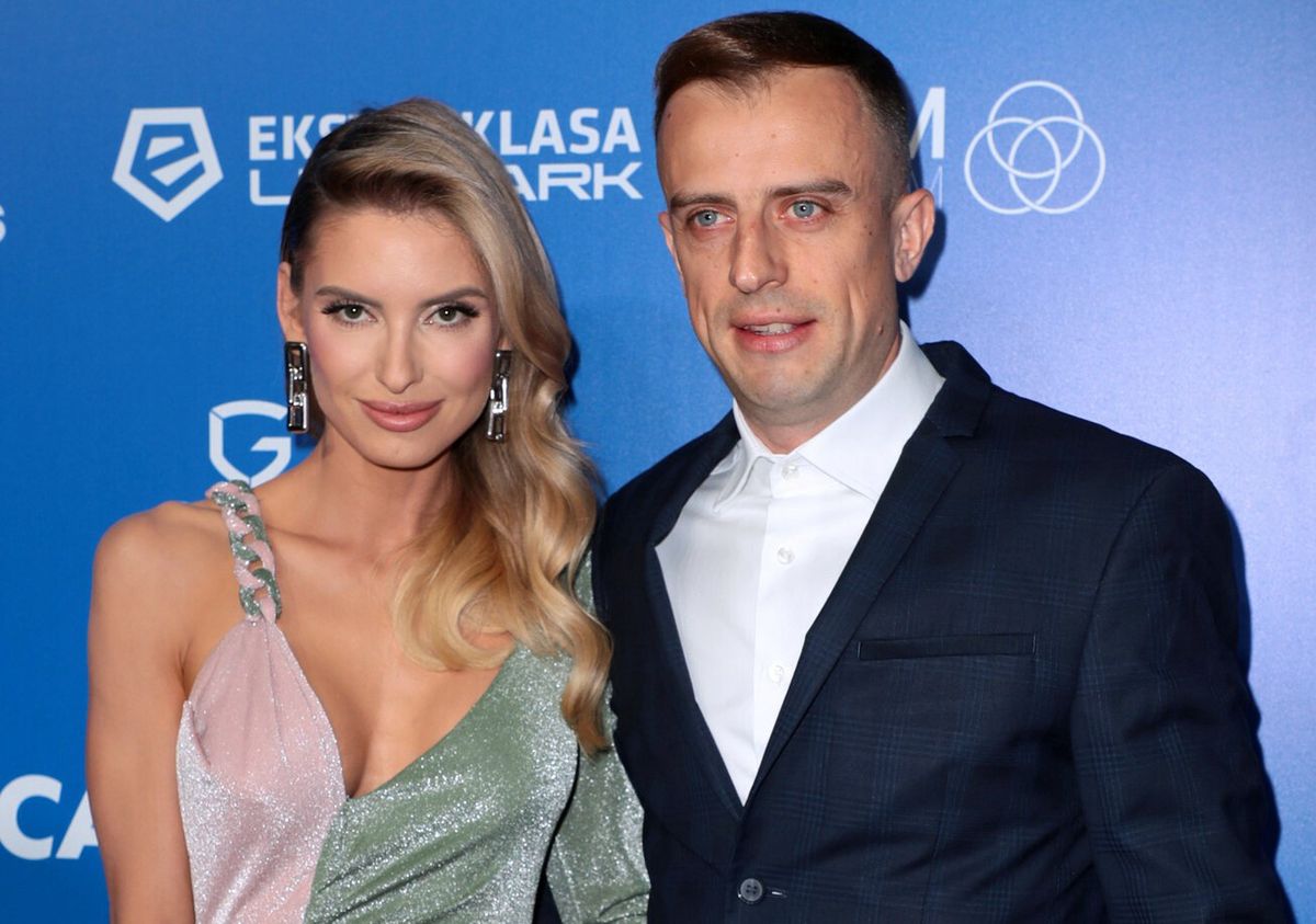 Zachwycająca Dominika Grosicka z mężem Kamilem Grosickim na Gali Ekstraklasy 2022 