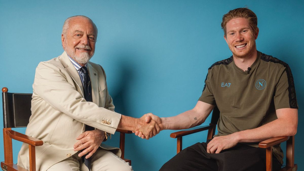 Twitter / Aurelio De Laurentiis / Na zdjęciu: Kevin De Bruyne podpisał kontrakt z Napoli