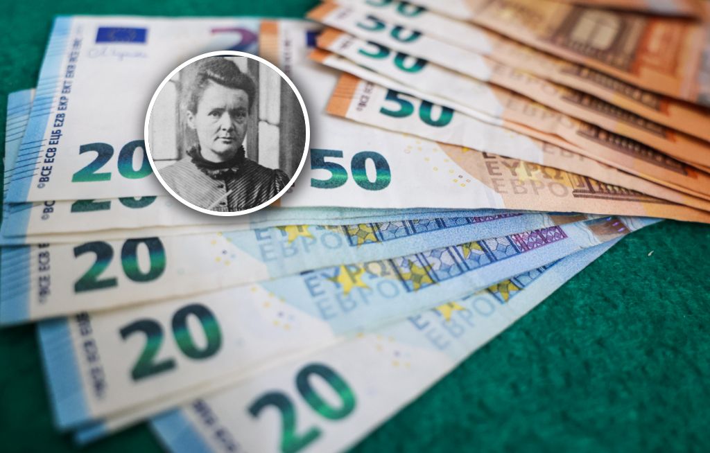 Polka na banknocie euro i spór o pełne nazwisko. Bank zabrał głos