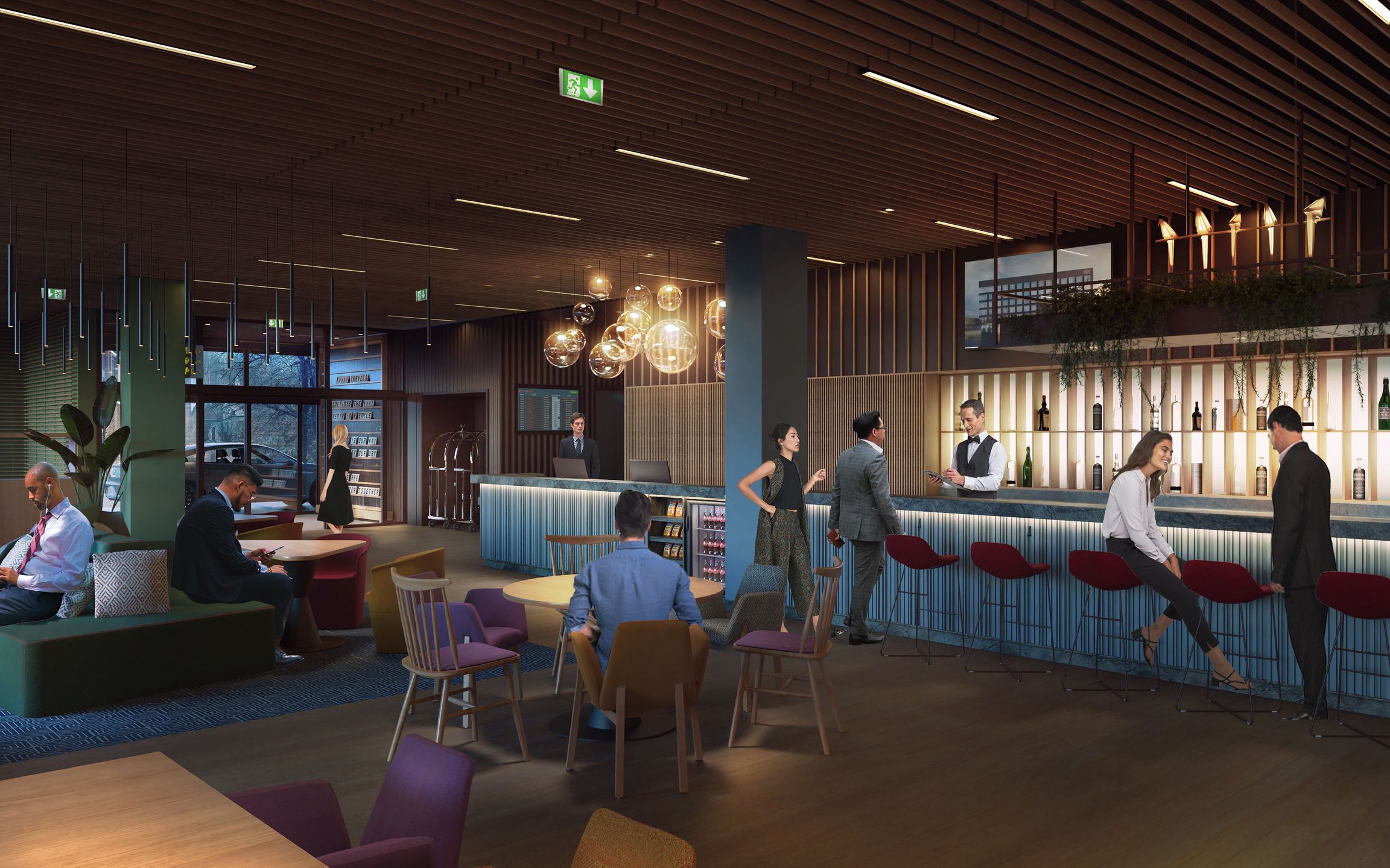 Wizualizacja hotelu, który powstanie na terenie wrocławskiego lotniska