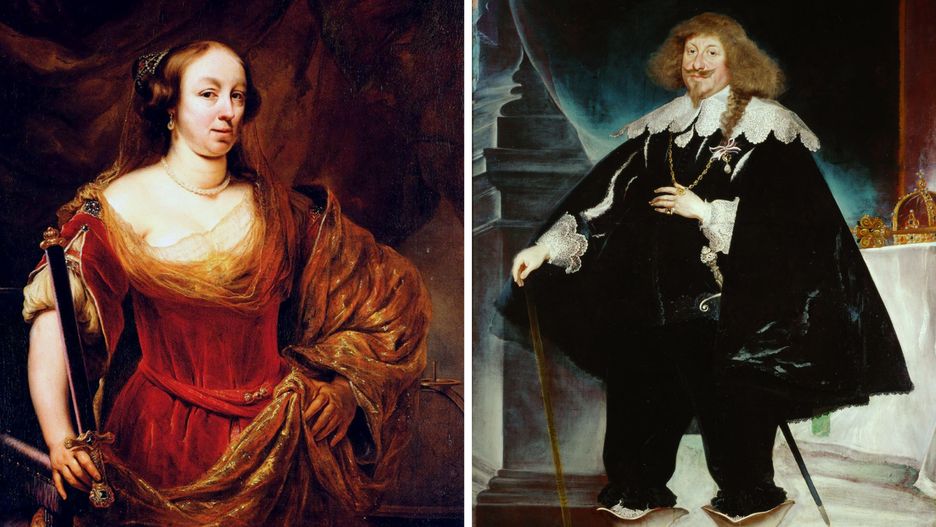 Władysław IV Waza (pędzla Fransa Luycxa) i Ludwika Maria Gonzaga (pędzla Ferdinanda Bola)