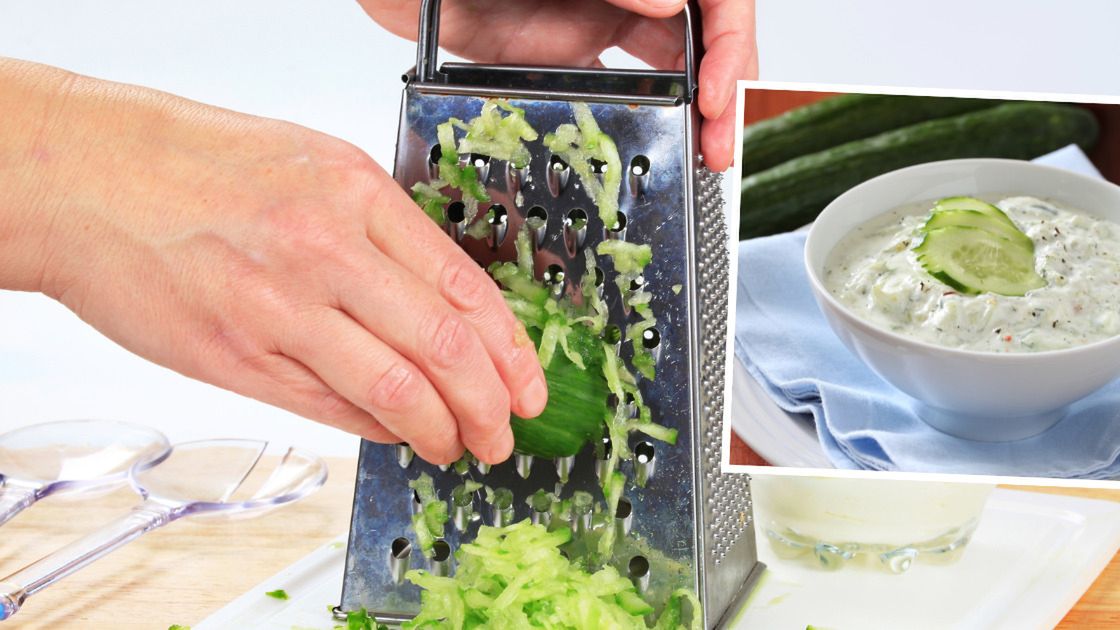 Mizeria z tartych ogórków