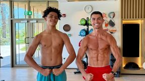 Ronaldo zapozował do zdjęcia z synem. Przypatrz się dobrze