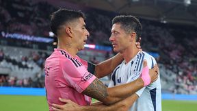 Po ostatnim gwizdku Lewandowski spotkał się z Luisem Suarezem