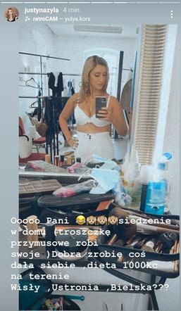 Justyna Żyła w bieliźnie