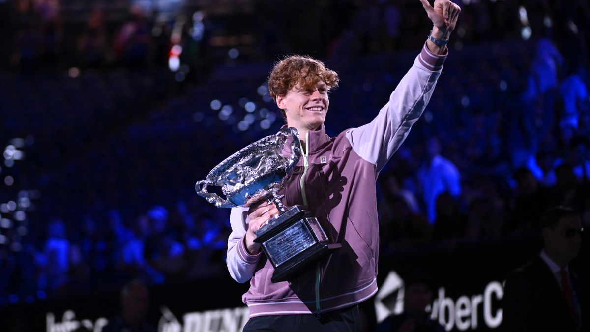 PAP/EPA / Joel Carrett / Na zdjęciu: Jannik Sinner, mistrz Australian Open 2024