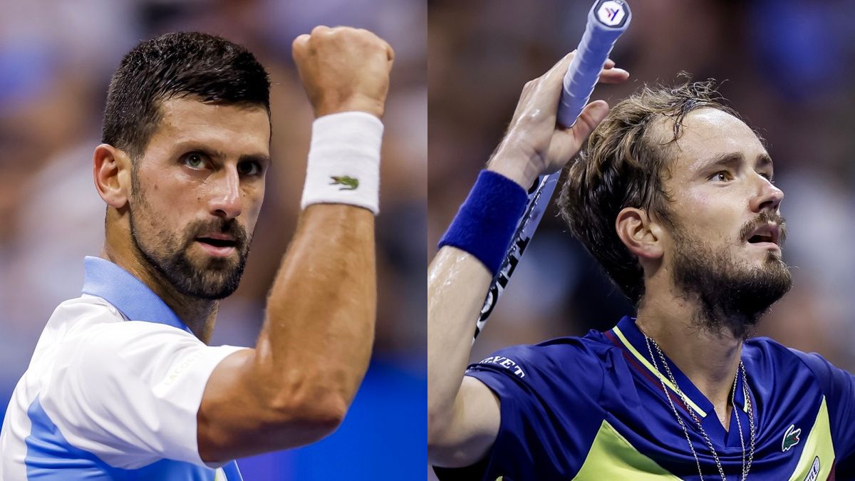 PAP/EPA / Na zdjęciu: Novak Djoković i Danił Miedwiediew