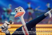 Kadr z reklamy Bocian Finanse