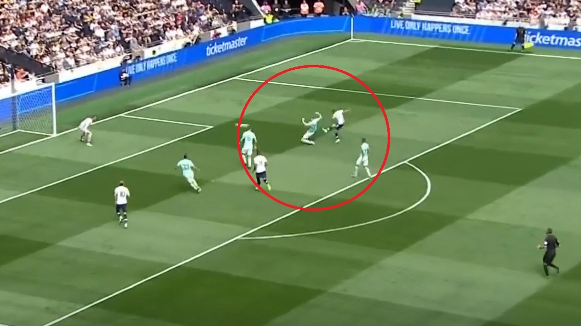 Materiały prasowe / Dugout / Na zdjęciu: screen z meczu Tottenham - Inter