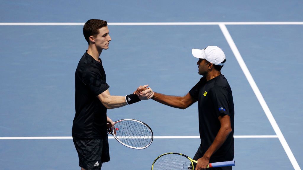 Joe Salisbury (z lewej) i Rajeev Ram