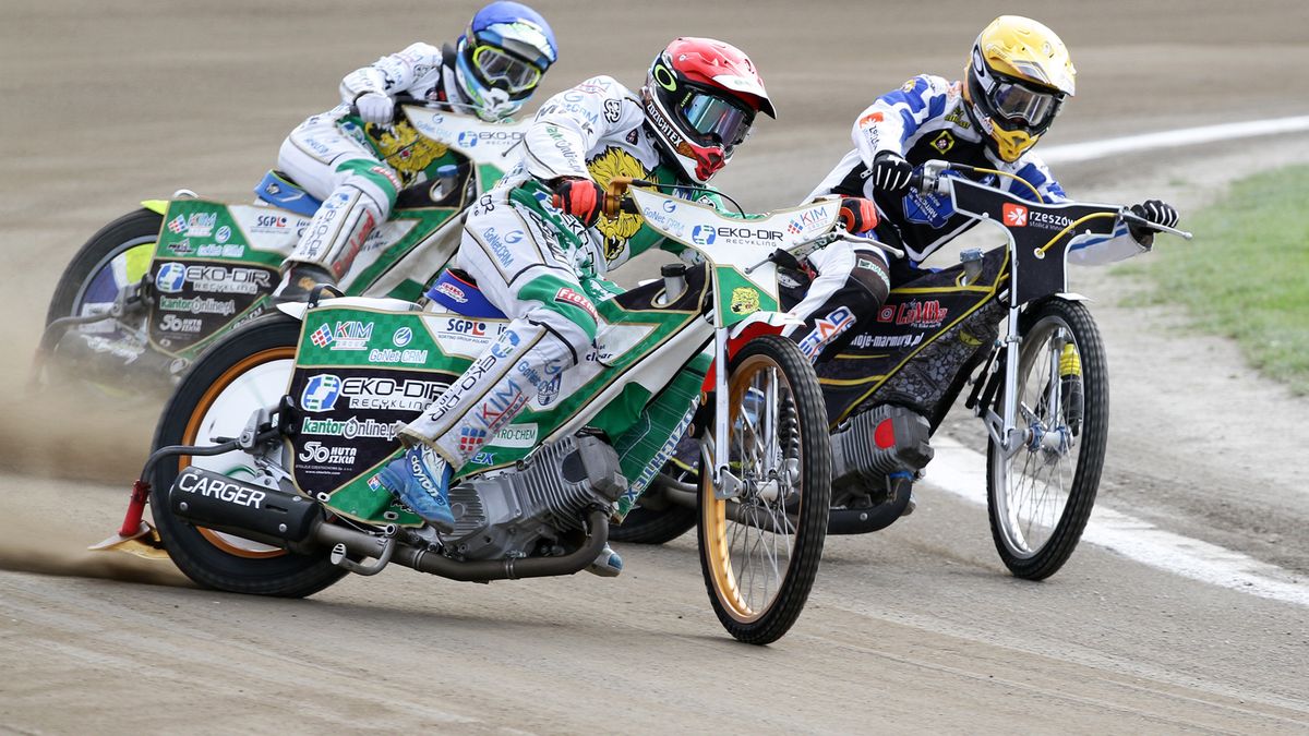 WP SportoweFakty / Tomasz Kudala / Dawid Lampart (w żółtym kasku)