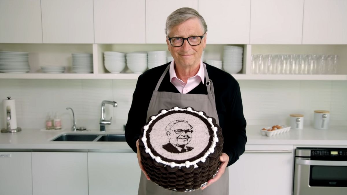 Bill Gates upiekł tort z okazji urodzin Warrena Buffetta