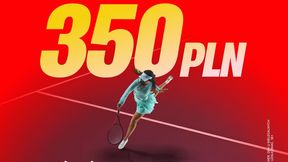 Bonus 350 zł za wygranego seta Świątek!