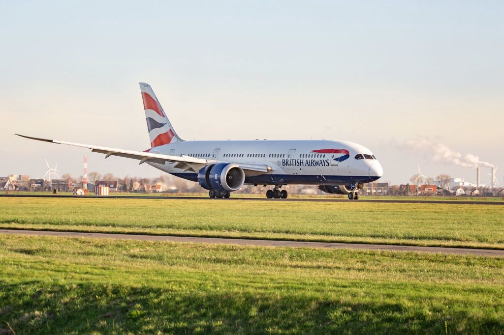 Samolot należący do linii British Airways